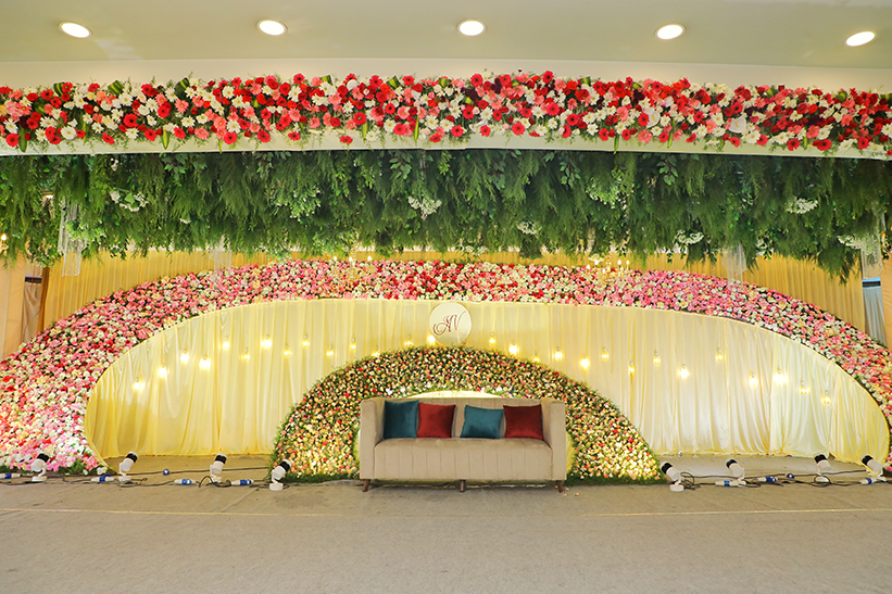 reception stage decoration chennai
