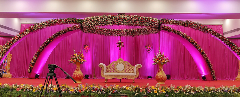 stage decoration for wedding in chennai